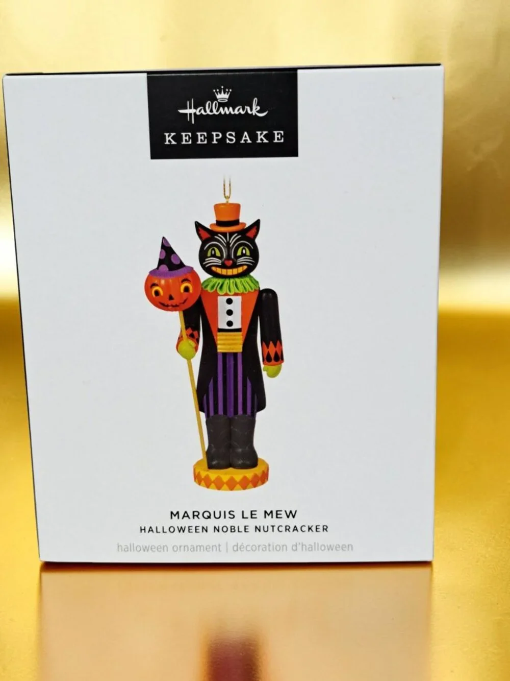 Hallmark 2025 Marquis Le Mew Halloween Cat Noble Nutcracker Keepsake NIB